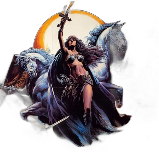 sword, fantasy art, concept art, comic book art transparent PNG cut-out
