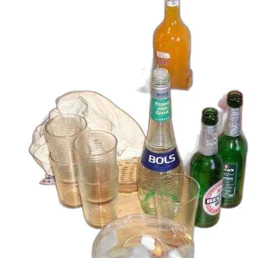 bottle, food, crown, jacket transparent PNG cut-out