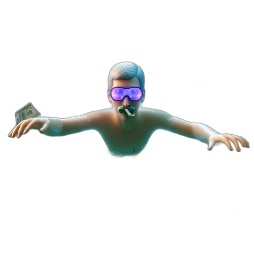 mask, robot, creature, staff transparent PNG cut-out