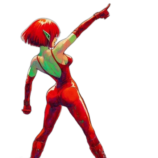 robot, jacket, staff, concept art transparent PNG cut-out