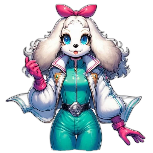 jacket, staff, animal, creature transparent PNG cut-out