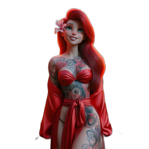 dress, fantasy art, concept art, 3d render transparent PNG cut-out