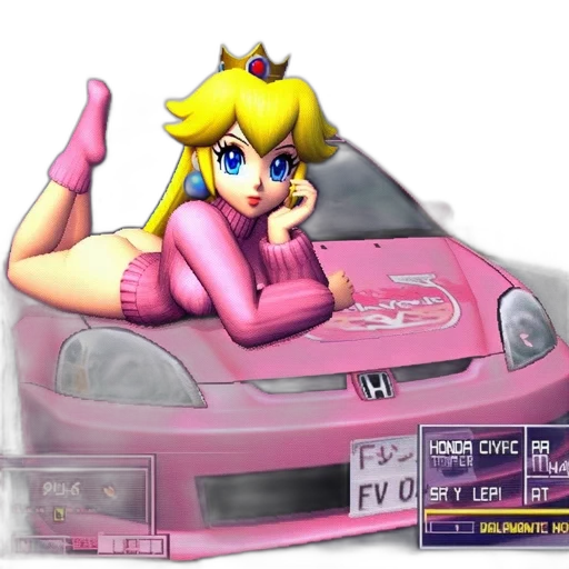 car, weapon, vaporwave, concept art transparent PNG cut-out