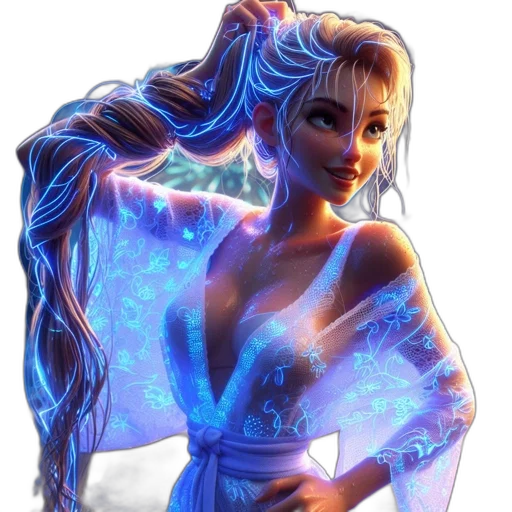 dress, fantasy art, concept art, 3d render transparent PNG cut-out