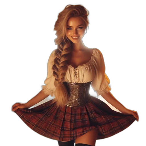 dress, hair, fantasy art, pixel art transparent PNG cut-out