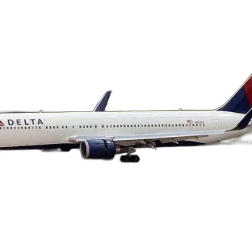 delta, airplane, runway, airport transparent PNG cut-out