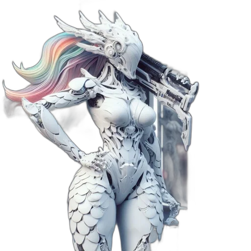 dragon, creature, staff, animal transparent PNG cut-out