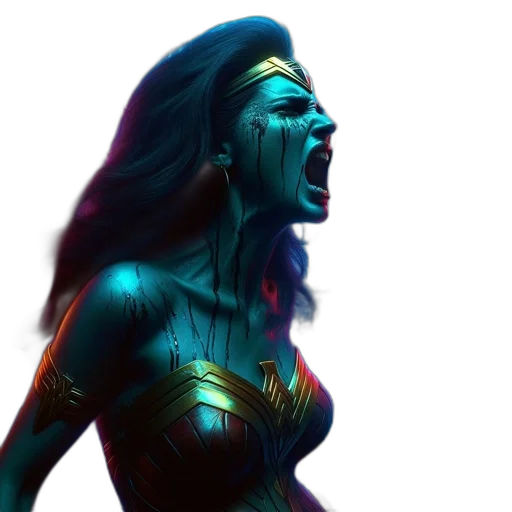 comic book art, concept art, fantasy art, 3d render transparent PNG cut-out