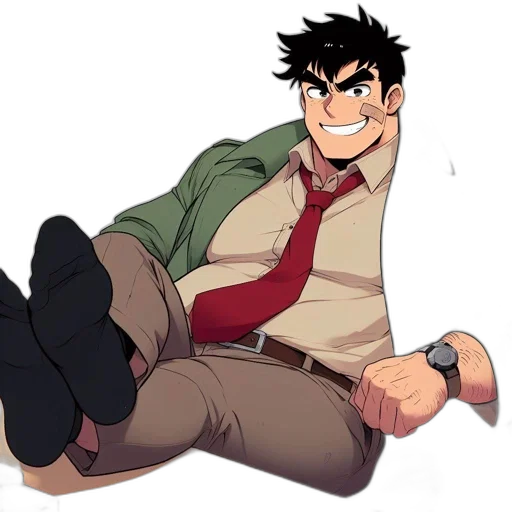 jacket, staff, cartoon, anime transparent PNG cut-out