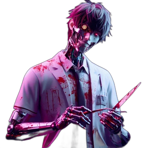 staff, weapon, robot, concept art transparent PNG cut-out