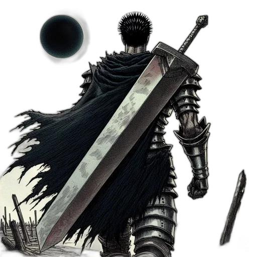 sword, staff, weapon, fantasy art transparent PNG cut-out