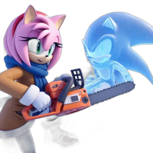 weapon, concept art, 3d render, vaporwave transparent PNG cut-out