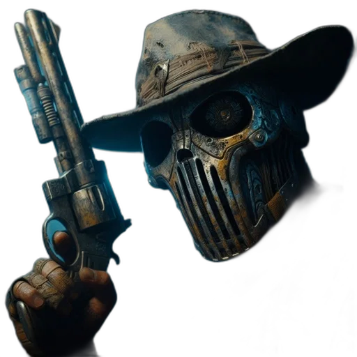 mask, weapon, hat, face transparent PNG cut-out