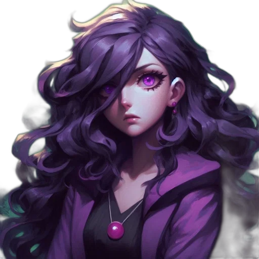 face, hair, staff, crown transparent PNG cut-out
