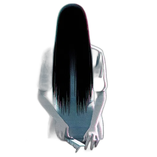 hair, dress, creature, mask transparent PNG cut-out