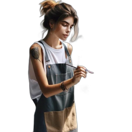 dress, jewelry, staff, jacket transparent PNG cut-out