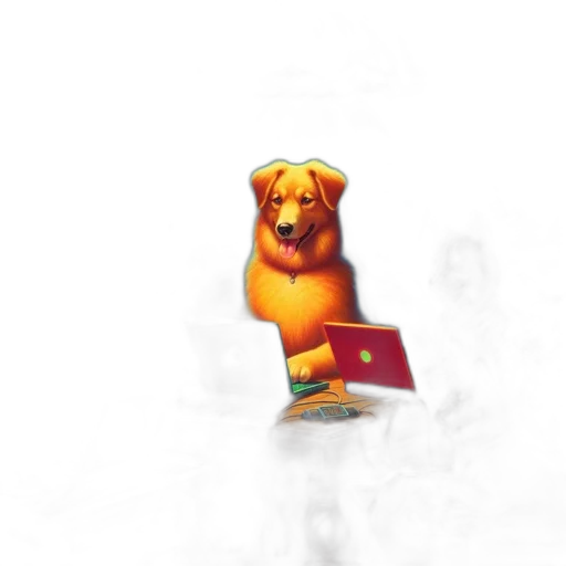 staff, animal, pixel art, 3d render transparent PNG cut-out