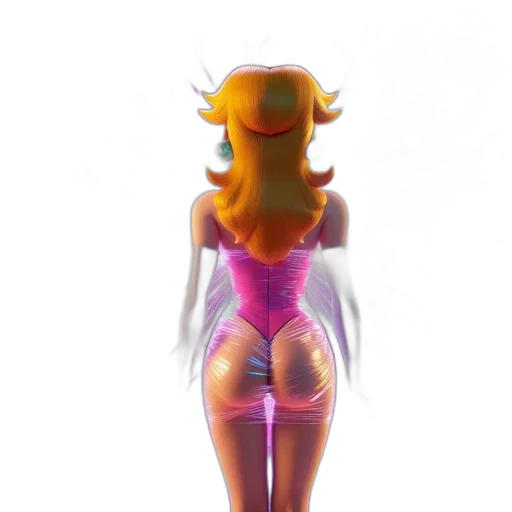 dress, robot, concept art, 3d render transparent PNG cut-out