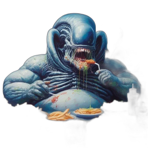 food, creature, dragon, robot transparent PNG cut-out