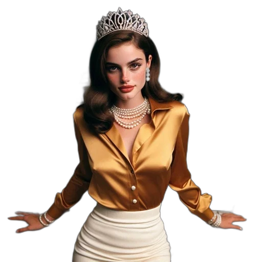 crown, jewelry, dress, jacket transparent PNG cut-out