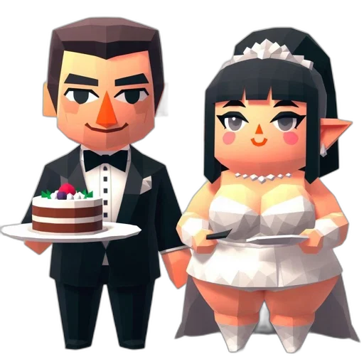 3d render, concept art, pixel art, cartoon transparent PNG cut-out