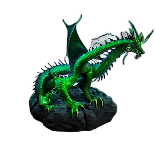 dragon, creature, fantasy art, 3d render transparent PNG cut-out