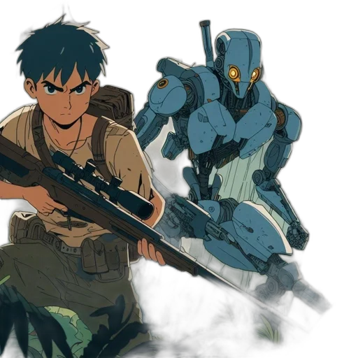 weapon, concept art, anime, comic book art transparent PNG cut-out