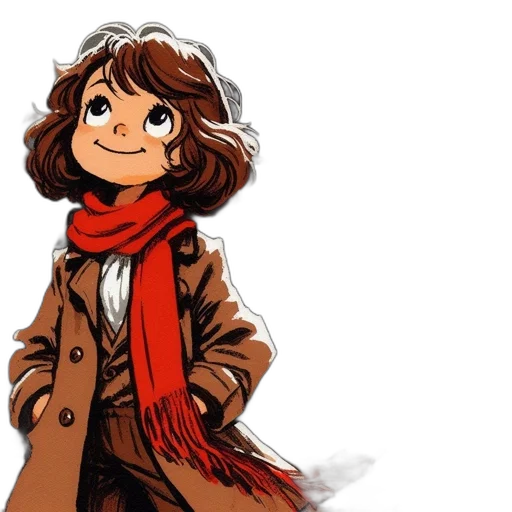 jacket, staff, face, concept art transparent PNG cut-out