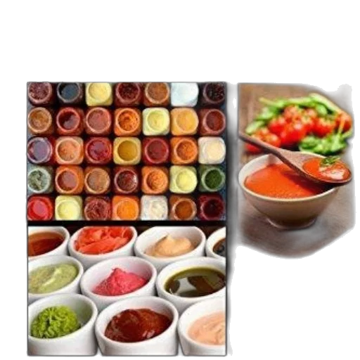 food, photorealistic, colorful, neon transparent PNG cut-out
