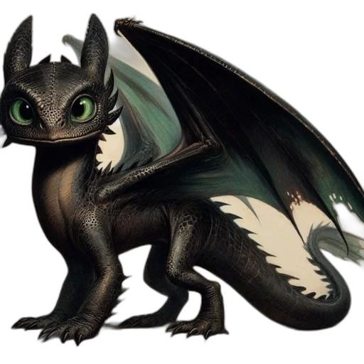 dragon, animal, creature, staff transparent PNG cut-out