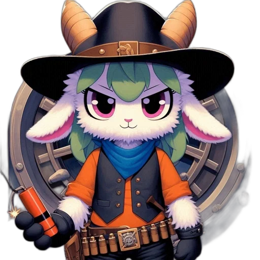 staff, weapon, hat, pixel art transparent PNG cut-out