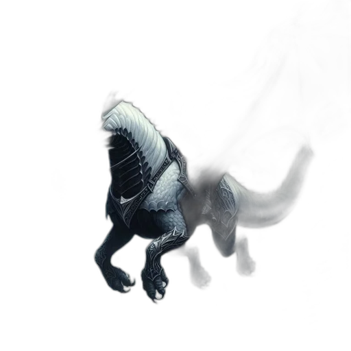 dragon, creature, animal, staff transparent PNG cut-out