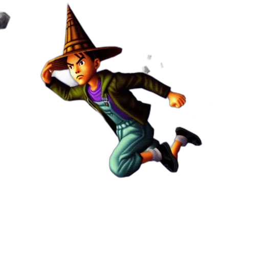 staff, hat, mask, creature transparent PNG cut-out