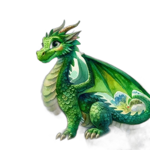 dragon, creature, animal, staff transparent PNG cut-out