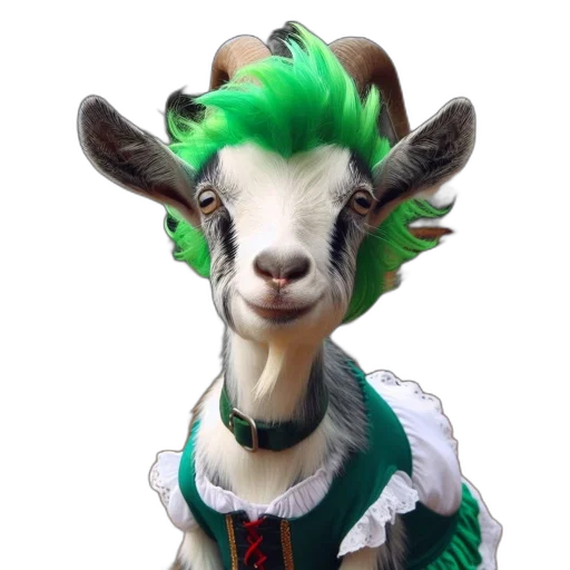 animal, creature, staff, dress transparent PNG cut-out
