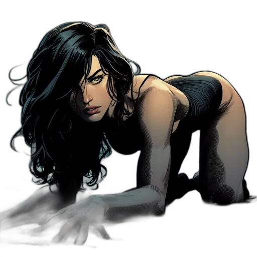 comic book art, concept art, cartoon, fantasy art transparent PNG cut-out