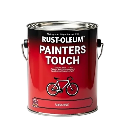 red, can, rust-oleum, painters transparent PNG cut-out