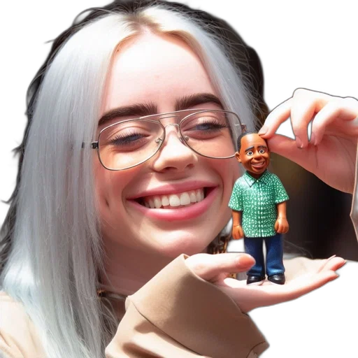 creature, face, hair, robot transparent PNG cut-out