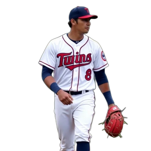 baseball, player, white, blue transparent PNG cut-out