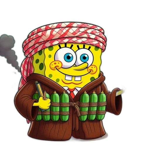 weapon, hat, jacket, cartoon transparent PNG cut-out