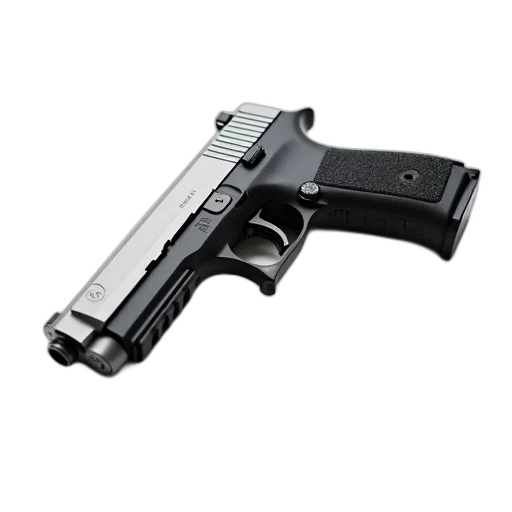 weapon, photorealistic, 3d render, close-up transparent PNG cut-out