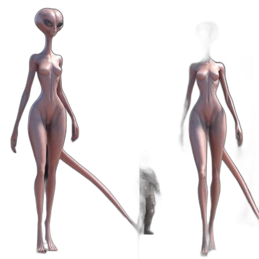 creature, dress, robot, staff transparent PNG cut-out