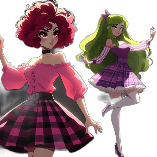dress, concept art, anime, fantasy art transparent PNG cut-out