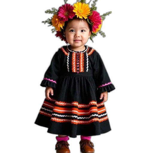 dress, flower, crown, hat transparent PNG cut-out