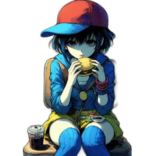 food, hat, robot, face transparent PNG cut-out