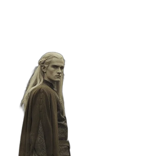 jacket, staff, face, hair transparent PNG cut-out