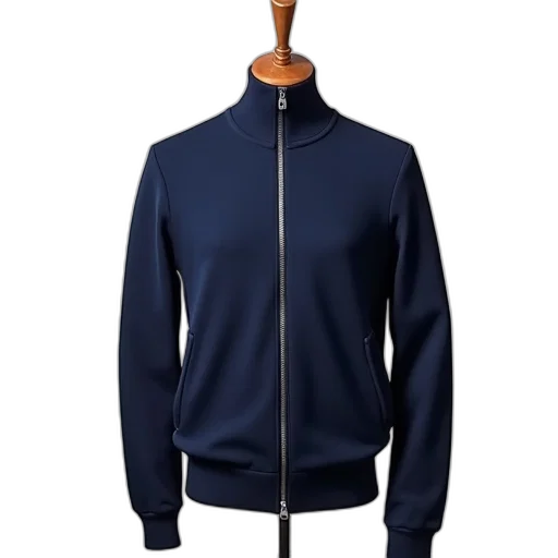 jacket, 3d render, blue, navy transparent PNG cut-out