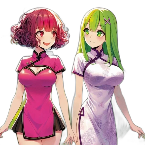 dress, concept art, anime, pixel art transparent PNG cut-out