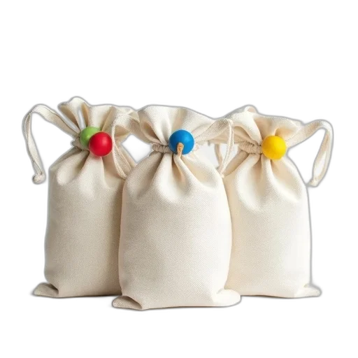 row, white, fabric, bags transparent PNG cut-out