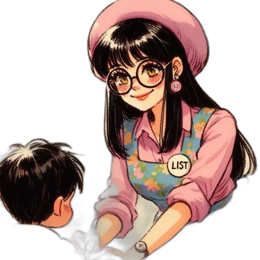 staff, hat, weapon, anime transparent PNG cut-out